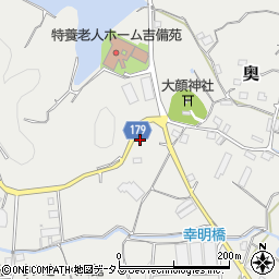 和歌山県有田郡有田川町奥196周辺の地図