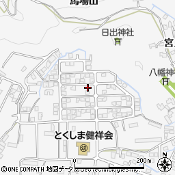 徳島県徳島市八万町新貝56-57周辺の地図
