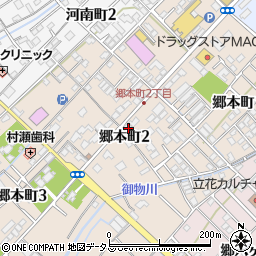 愛媛県今治市郷本町2丁目周辺の地図