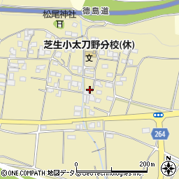 徳島県三好市三野町太刀野628周辺の地図