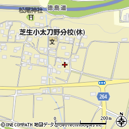 徳島県三好市三野町太刀野640周辺の地図
