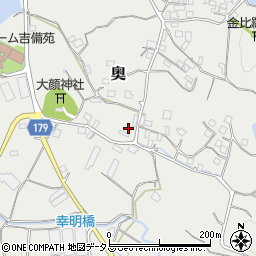 和歌山県有田郡有田川町奥155周辺の地図