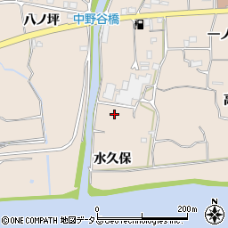 徳島県美馬市美馬町水久保周辺の地図