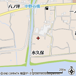 徳島県美馬市美馬町（水久保）周辺の地図