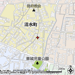 山口県防府市清水町15-41周辺の地図