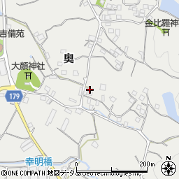 和歌山県有田郡有田川町奥890周辺の地図