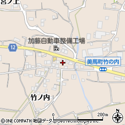 徳島県美馬市美馬町竹ノ内130周辺の地図