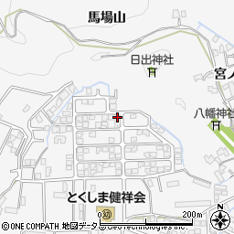 徳島県徳島市八万町新貝56-70周辺の地図