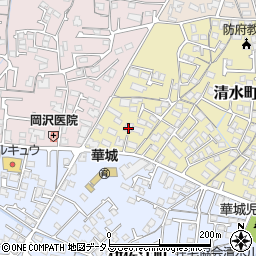 山口県防府市清水町22-32周辺の地図