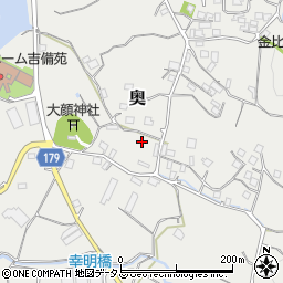 和歌山県有田郡有田川町奥159周辺の地図