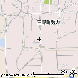 徳島県三好市三野町勢力417周辺の地図