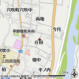 徳島県美馬市穴吹町穴吹庄田周辺の地図
