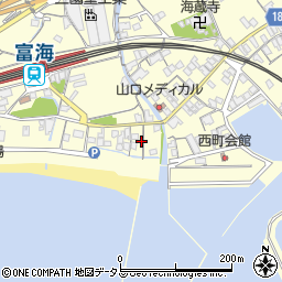 山口県防府市富海西ノ浜2487周辺の地図