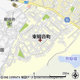 山口県下関市東観音町周辺の地図