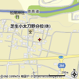 徳島県三好市三野町太刀野962周辺の地図