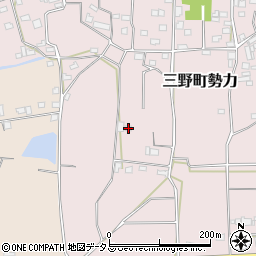 徳島県三好市三野町勢力464周辺の地図