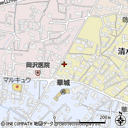 山口県防府市清水町23周辺の地図