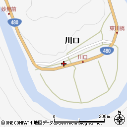 和歌山県有田郡有田川町川口2周辺の地図