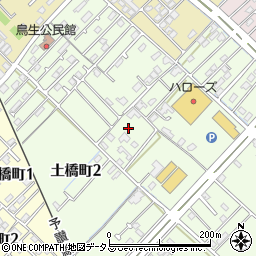 愛媛県今治市土橋町周辺の地図