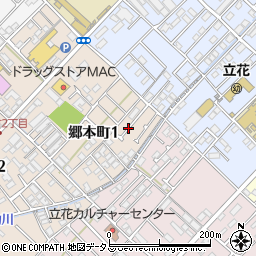愛媛県今治市郷本町1丁目周辺の地図