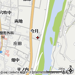徳島県美馬市穴吹町穴吹（今月）周辺の地図