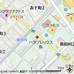 衣干神社周辺の地図