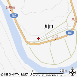 和歌山県有田郡有田川町川口16周辺の地図
