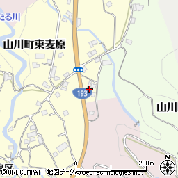 徳島県吉野川市山川町東麦原196周辺の地図