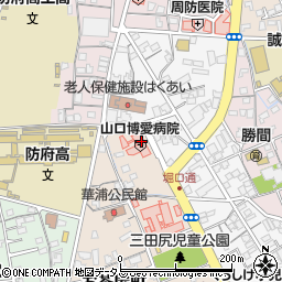 山口博愛病院周辺の地図