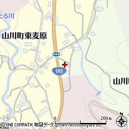 徳島県吉野川市山川町東麦原194-1周辺の地図
