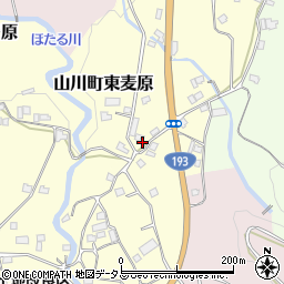 徳島県吉野川市山川町東麦原181周辺の地図
