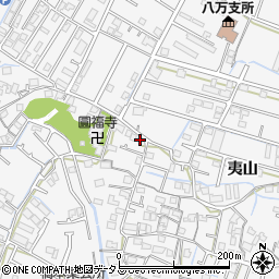 徳島県徳島市八万町夷山44-9周辺の地図