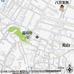 徳島県徳島市八万町夷山44-8周辺の地図
