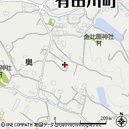 和歌山県有田郡有田川町奥951周辺の地図
