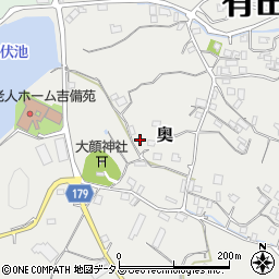 和歌山県有田郡有田川町奥169周辺の地図