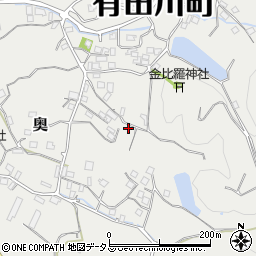 和歌山県有田郡有田川町奥946周辺の地図