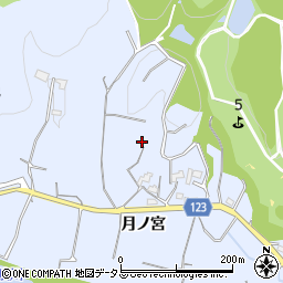 徳島県徳島市入田町月ノ宮周辺の地図