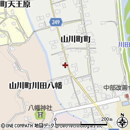 徳島県吉野川市山川町町296周辺の地図