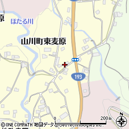 徳島県吉野川市山川町東麦原182周辺の地図