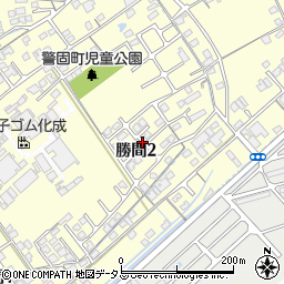 山口県防府市勝間周辺の地図