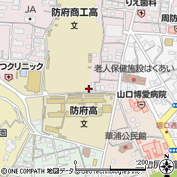 山口県防府市中央町15-16周辺の地図