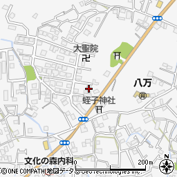 徳島県徳島市八万町上福万3-8周辺の地図