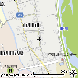 徳島県吉野川市山川町町255-4周辺の地図