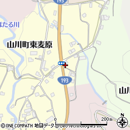 徳島県吉野川市山川町東麦原208-1周辺の地図