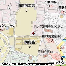 山口県防府市中央町15-15周辺の地図