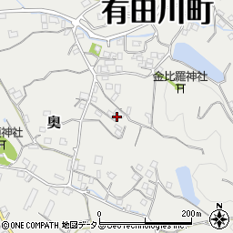 和歌山県有田郡有田川町奥948周辺の地図