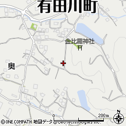 和歌山県有田郡有田川町奥968周辺の地図