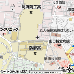 山口県防府市中央町15-12周辺の地図