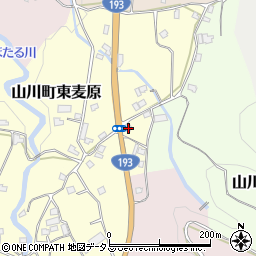 徳島県吉野川市山川町東麦原208周辺の地図