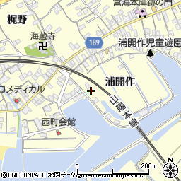 山口県防府市富海浦開作2915-1周辺の地図